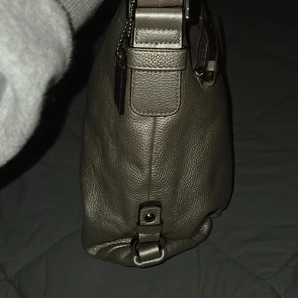 Coach Gold Metallic Pebbled Leather Hobo - Picture 6 of 10